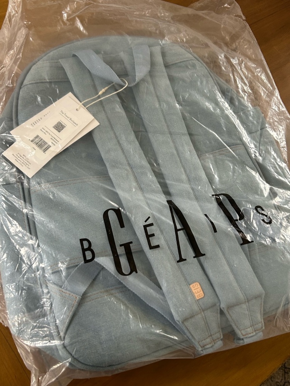 NWT Gap x Beis Collaboration Denim Backpack - Picture 15 of 16